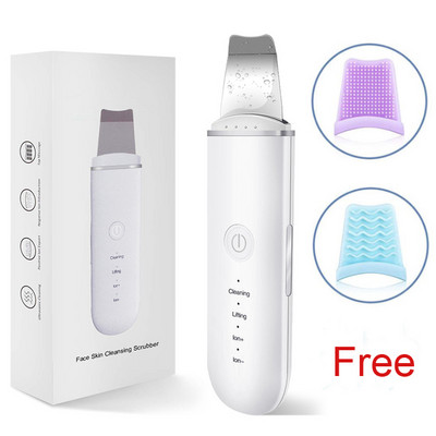 Ultrahangos bőrradír vibrációs arc spatula mitesszer eltávolító arcradír lapát Kavitációs peeling arc lifting eszköz