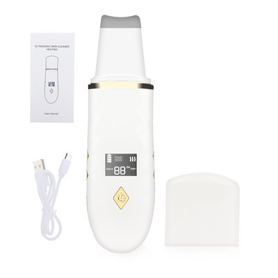Ultrahangos bőrradír Arckezelés Ion Mély pórusok Tisztítás Akne mitesszer ránctalanítás Peeling Extractor Bőrfehérítés
