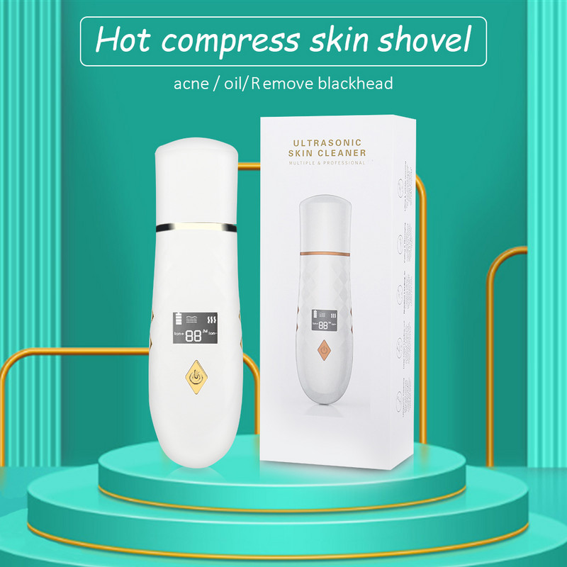 Ultrahangos bőrradír Arckezelés Ion Mély pórusok Tisztítás Akne mitesszer ránctalanítás Peeling Extractor Bőrfehérítés