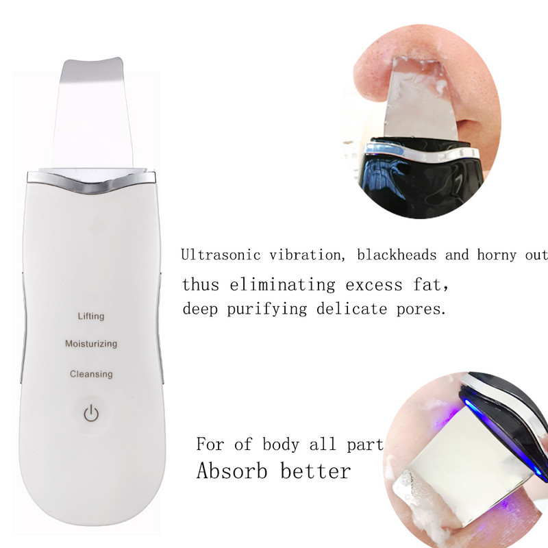Ultrahangos súroló peeling mélytisztítás kavitációs peeling ultrahangos spatula hámlasztó szépség- és bőrápolás