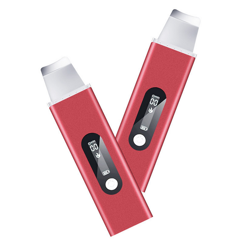 Ultrahangos lapátos arcbőrradír, spatula pórustisztító melegítő arctisztítás 3 üzemmódban 500 mAh USB töltés