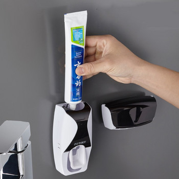 държач за четка за зъби Нов автоматичен автоматичен дозатор за паста за зъби Аксесоари за баня Монтиран изстисквач за паста за зъби за баня