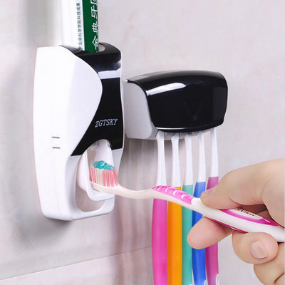 hambaharja hoidik Uus automaatne automaatne hambapasta dosaator vannitoatarvikud Paigaldatud hambapasta pigistaja vannitoa baño jaoks