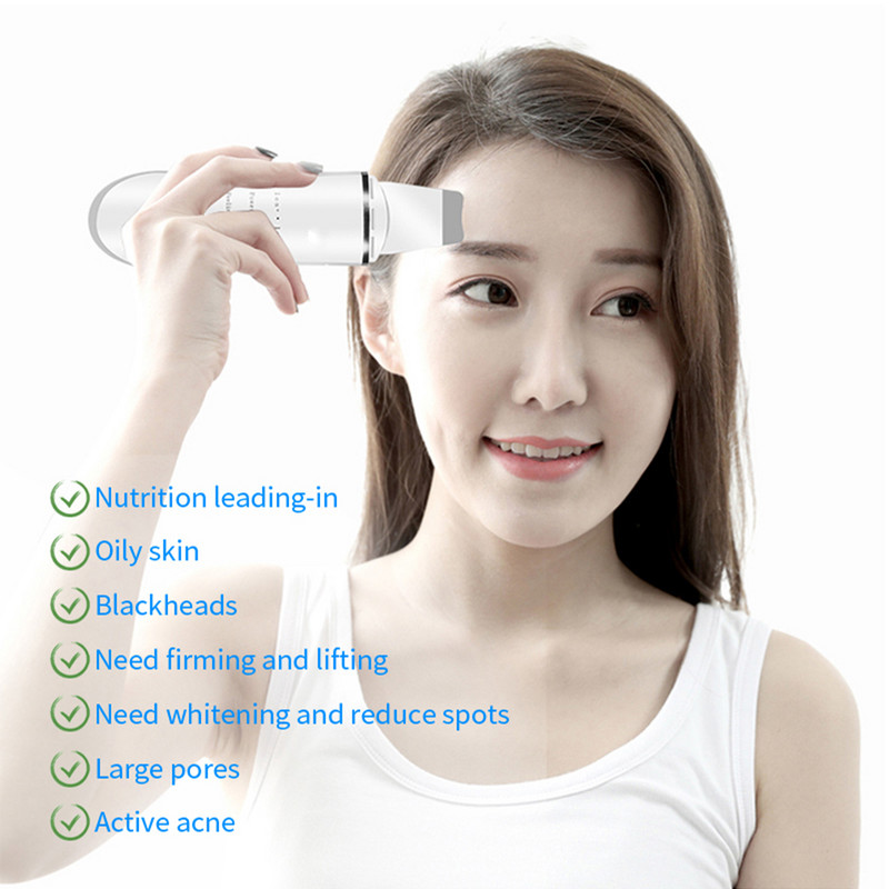 Ultrahangos bőrradír mély arctisztító gép peeling lapát arc pórustisztító arcbőrradír lifting gép