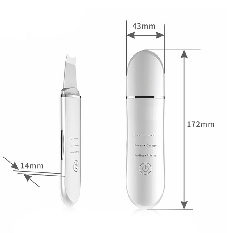 Ultrahangos bőrradír mély arctisztító gép peeling lapát arc pórustisztító arcbőrradír lifting gép