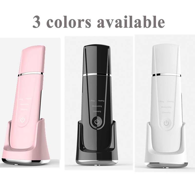 Ultrahangos tisztító 45°C hő Ultrahangos bőrradír Mély arctisztító gép Lapátos Bőrápoló Face Lift Peeling Arckezelés