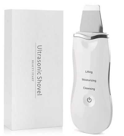 6 az 1-ben ultrahangos bőrradír vibrációs arc spatula mitesszer eltávolító mélytisztító lapátos peeling arc lifting