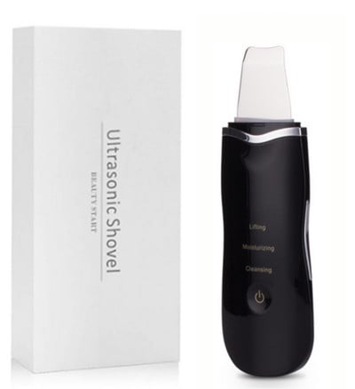 6 az 1-ben ultrahangos bőrradír vibrációs arc spatula mitesszer eltávolító mélytisztító lapátos peeling arc lifting
