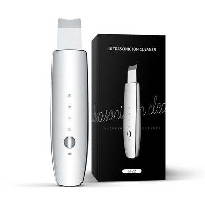 Skin Scrubber Facial Led Ultrahangos Arctisztító Sonic Peeler Bőrradír Kék és Piros Világos Mitesszer kaparó