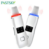 Ultrahangos fényterápiás bőrradír LED foton ionos mély arctisztító vibrációs lifting mitesszer eltávolító arcápoló eszköz