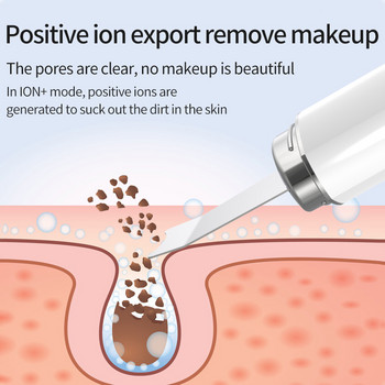 Uofenna Ultrasonic Skin Scrubber Deep Face Cleaning Shovel Ion EMS Peeling Shovel Facial Pore Cleaner Face Skin Lift Beauty