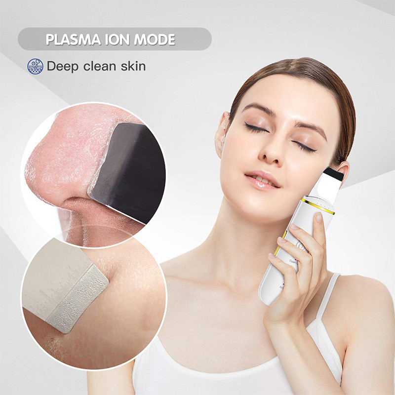 Elektromos ultrahangos arctisztító bőrradír mitesszer peeling hámlasztó bőrradír Arc lifting vibrációs masszázsgép