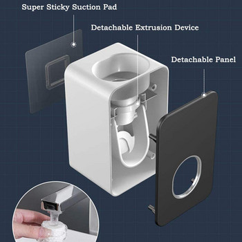 Монтиран на стена автоматичен дозатор за паста за зъби Изстисквачки Аксесоари за баня Поставка за паста за паста dispensador pasta dientes