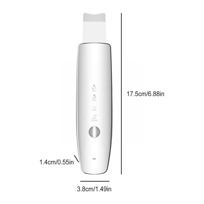 Ultrahangos bőrradír arc spatula mitesszer eltávolító mély arctisztító peeling lapát gép lift tisztító pórus G3O8