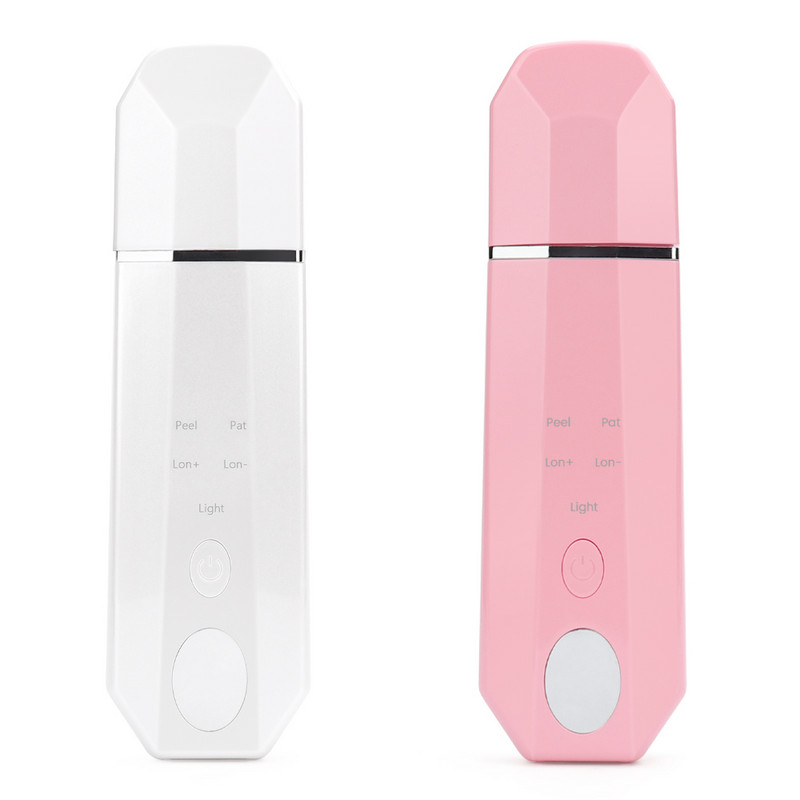 Scrubber cu ultrasunete pentru îngrijirea pielii, spatulă, masaj pentru față, îndepărtarea punctelor negre pentru piele moartă, dispozitive de ridicare pentru peeling facial cu ultrasunete