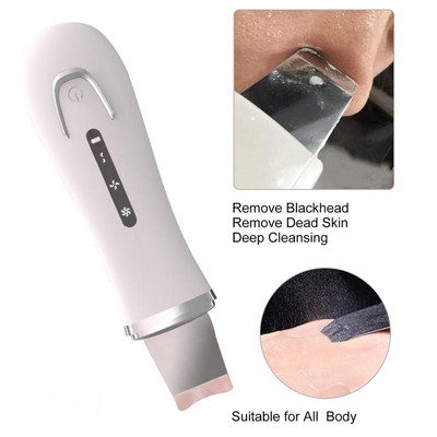 upgrad Ultrahangos Vibrate Deep Arctisztító Bőrradír Mitesszer eltávolító Ráncok csökkentése Arc lifting peeling eszköz