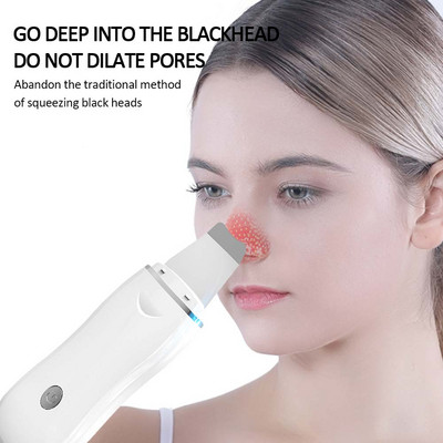 Nouă vânzare Scrubber pentru piele Spatulă cu vibrații pentru îndepărtarea punctelor negre Lopată Curățare a cavității Peeling Lifting facial Instrumente de îngrijire a pielii