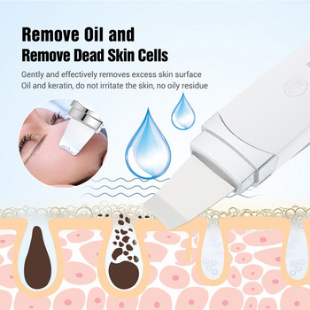 Ultrasonic Skin Scrubber Deep Cleaning Deep Cleaning Peeling Facial Cleaner EMS Skin Moisturizing Lifting Machine