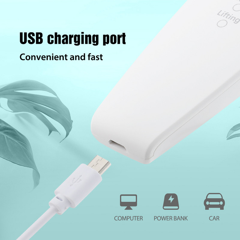 EMS ultrahangos bőrradír vibrációs arc spatula peeling lapát ion akne mitesszer eltávolító tiszta kavitációs arcmasszírozó