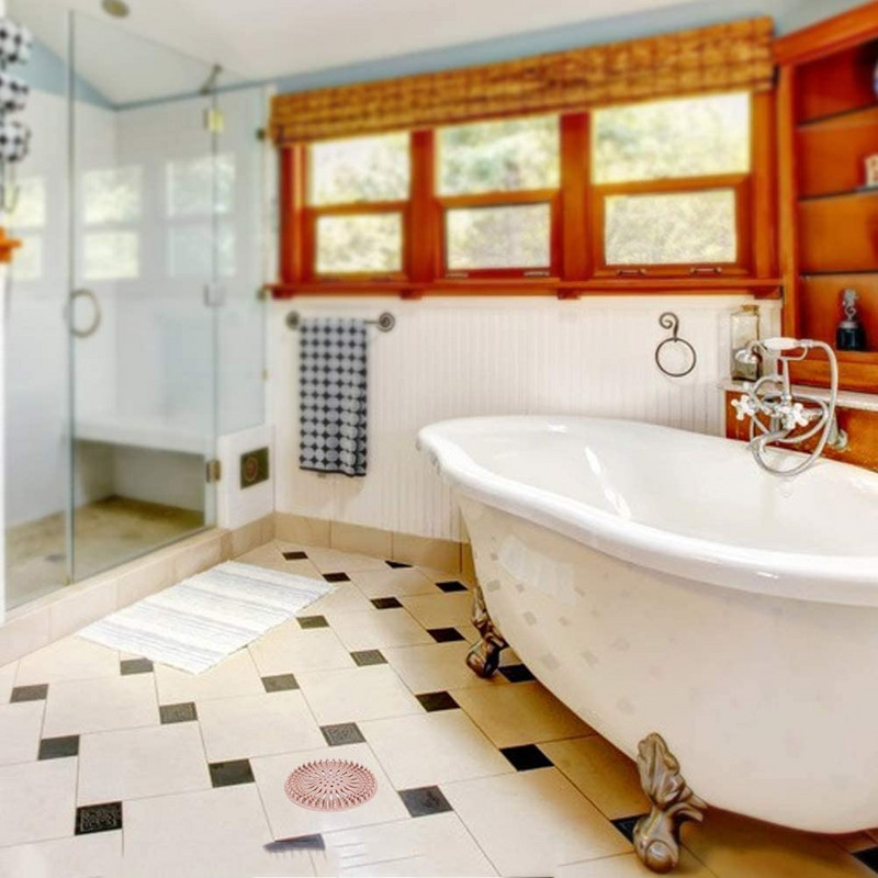 Hajfogó zuhany lefolyó burkolat Hajmosogató szűrő Lefolyóvédő fürdőkádhoz és konyhai újrafelhasználható mosogató szűrő szűrő