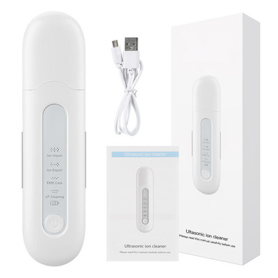 Ultrahangos bőrradír eltávolító arc spatula elektromos pórusok mélytisztító akne mitesszer eltávolító peeling lapát készülék szépséggép