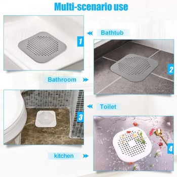 Баня Подов филтър за коса Мивка Кухненски мивка Дренаж Филтър за улавяне на косми Вана Капак за дренаж за душ Антиблокираща запушалка Инструменти