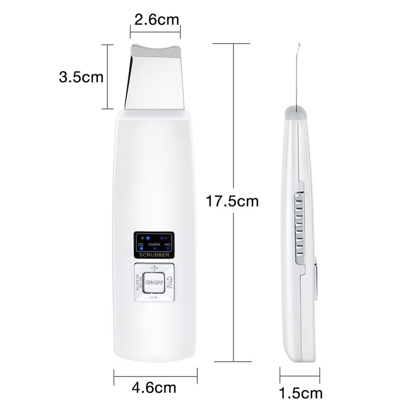 Ultrahangos bőrradír tisztító arctisztító akne eltávolítása arcmasszírozó ultrahangos peeling Clean Tone lifting