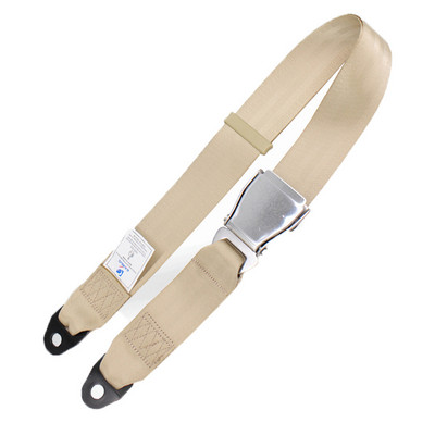 Universalus 2 taškų saugos diržas, reguliuojamas ištraukiamas automobilio Autobuso sėdynės saugos diržas Orlaivio sagtis Automobilių sunkvežimių sėdynių sauga