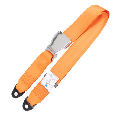 Universalus 2 taškų saugos diržas, reguliuojamas ištraukiamas automobilio Autobuso sėdynės saugos diržas Orlaivio sagtis Automobilių sunkvežimių sėdynių sauga