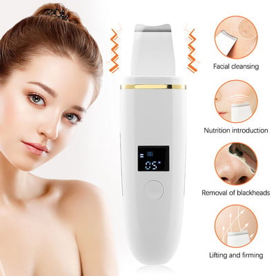 Ultrahangos bőrradír mély arctisztító gép peeling lapát arc pórustisztító arcbőrradír lifting gép