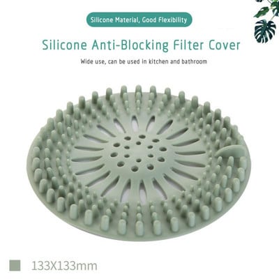 Umivaonik Filter za kanalizaciju Cjedila za odvod tuša Čep za kadu Silikonski čep za sudoper Hvatači za kosu Univerzalni filtar za kosu za kupaonicu