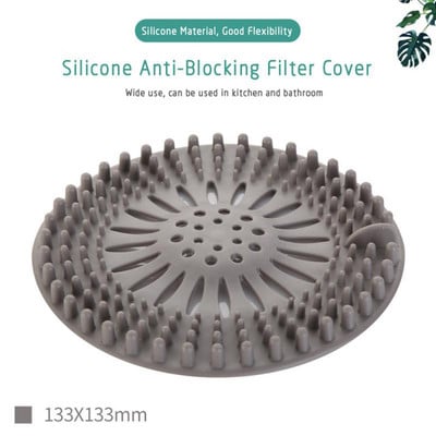 Umivaonik Filter za kanalizaciju Cjedila za odvod tuša Čep za kadu Silikonski čep za sudoper Hvatači za kosu Univerzalni filtar za kosu za kupaonicu