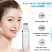 Skin Ultrahangos súroló mély bőrpórustisztító gép peeling lapát Mitesszer eltávolító Arc Skin Lift Sonic Cleansing Importer