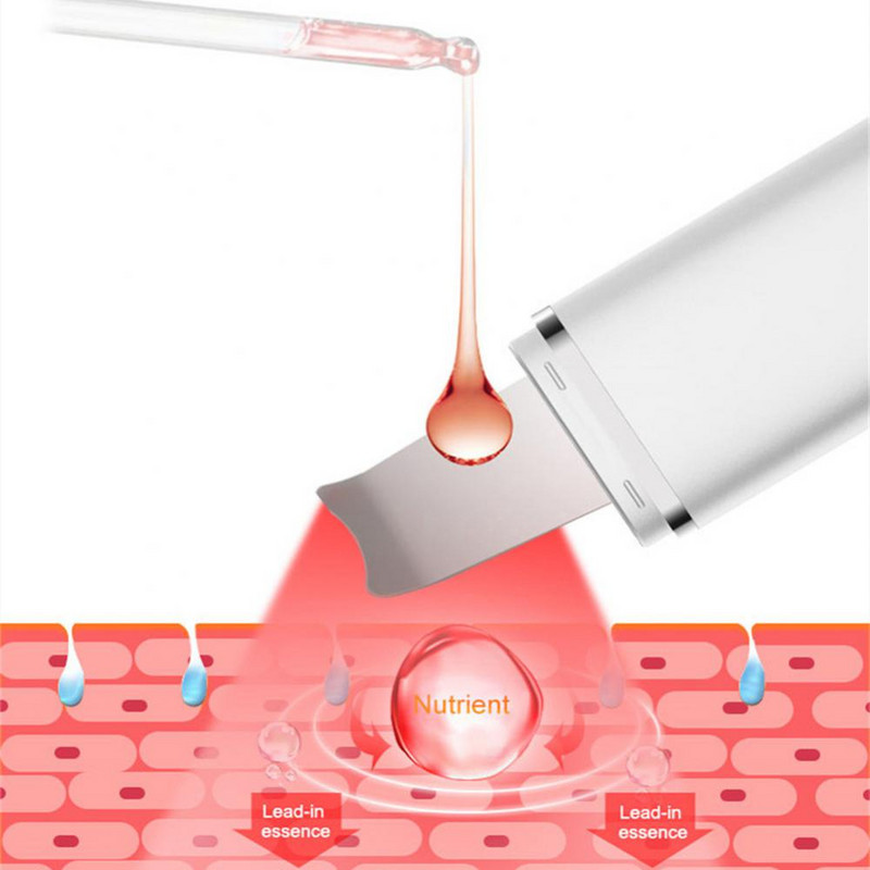 Skin Ultrahangos súroló mély bőrpórustisztító gép peeling lapát Mitesszer eltávolító Arc Skin Lift Sonic Cleansing Importer