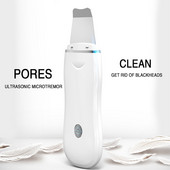 Új ultrahangos bőrradír Vibrációs arc spatula mitesszer eltávolító lapát Clean Cavitatie peeling arc lifting smink eszközök