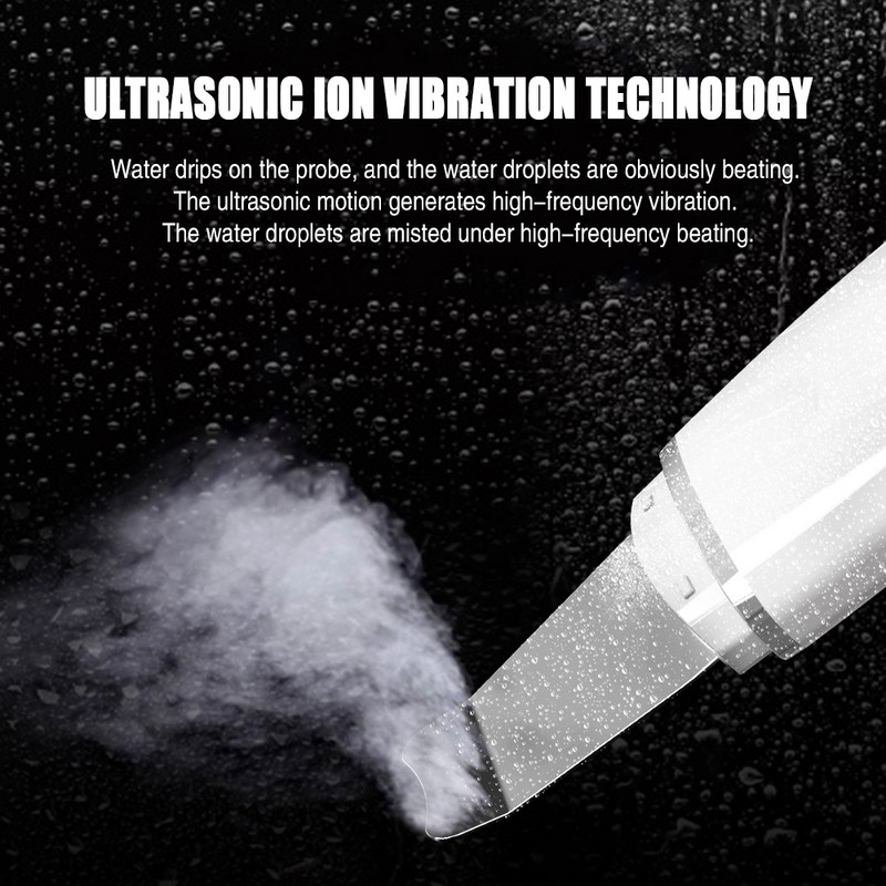 Új ultrahangos bőrradír Vibrációs arc spatula mitesszer eltávolító lapát Clean Cavitatie peeling arc lifting smink eszközök