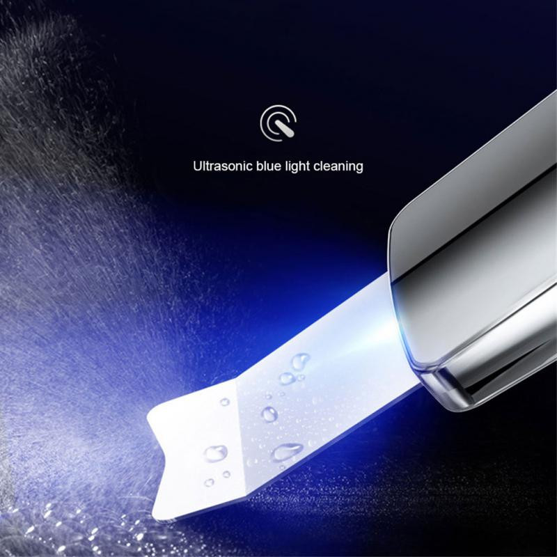 Ultrahangos bőrradír peeling lapát Ion akne mitesszer eltávolító mélytisztító gép arc lifting arcmasszírozó