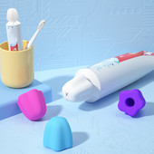 2 vnt. Silikoninis dantų pastos dangtelis Savaime užsisandarinantis dantų pastos spaustuvas dantų pastos pompa dozatorius Dantų pastos taupymo priemonė vonios reikmenys