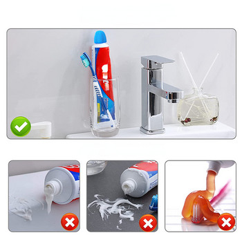 2 τμχ Καπάκι οδοντόκρεμας σιλικόνης Αυτοσφράγισμα οδοντόκρεμας Squeezer Pump Dispenser Toothpaste Saver Προμήθειες μπάνιου