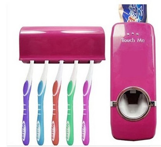 Sieninis dantų šepetėlio stovas Automatinis dantų pastos dozatoriaus laikiklis Vonios kambario priedų rinkinys Dantų šepetėlio laikiklis Dropshipping