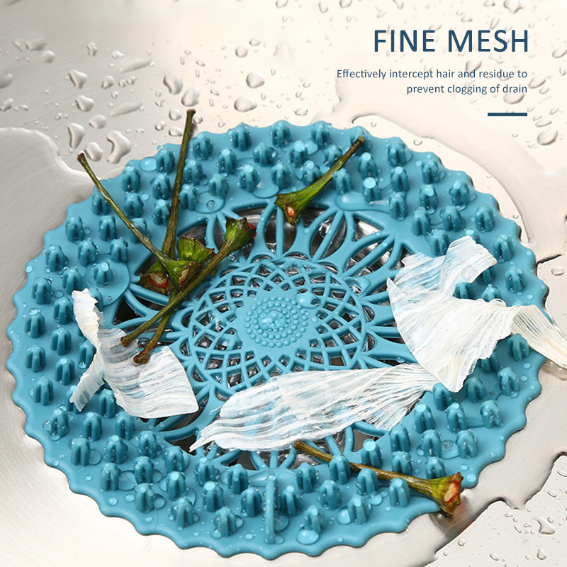 Sudoper Poklopac podnog odvoda protiv blokiranja Cjedila za odvod tuša Čep za kadu Silikonski poklopac za umivaonik Hvatači za kosu Kupaonski filtar