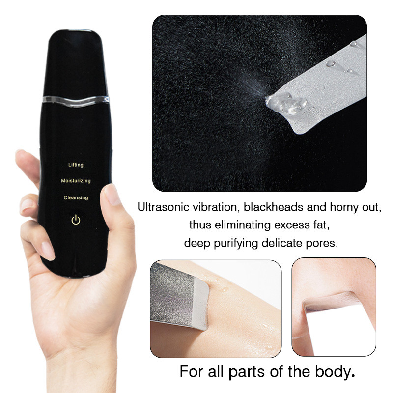 Ultrahangos bőrradír Bőrhámlasztó Extractor Arc Mélytisztító Beauty Készülék Bőrápoló Fiatalítás Szennyezés eltávolítása Mitesszer