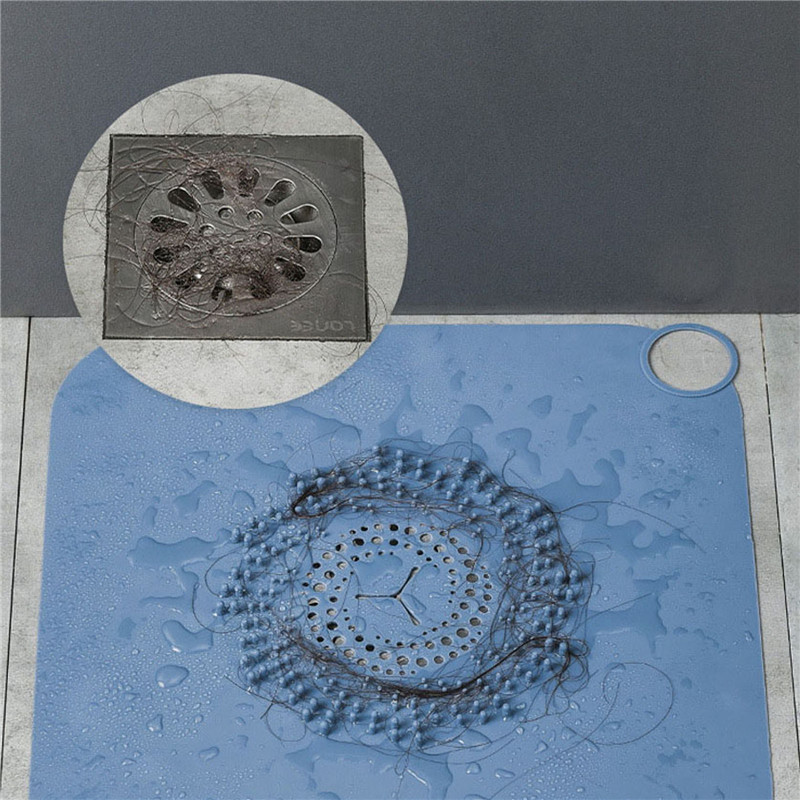 Padlólefolyó burkolat Dugulásgátló szilikon szűrőképernyő Háztartási padlólefolyó párna konyhai fürdőszobai mosogatóhoz