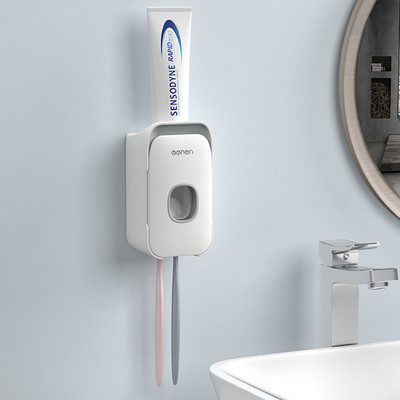 GESEW Automatski dozator paste za zube Zidni držač četkice za zube Lazy Cjedilo paste za zube Za WC Kućni Kupaonski pribor