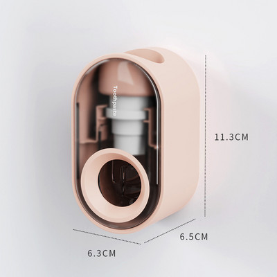 NOVO Automatski dozator paste za zube Montaža na zid Kupaonica Kupaonski dodaci Vodootporni istiskivač paste za zube Držač četkice za zube