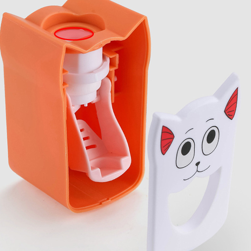 Dantų pastos spaustukas vaikams Automatinis dantų pastos laikiklis sienoje montuojamas preso dozatoriaus vamzdelio stovas Mieli vonios priedai