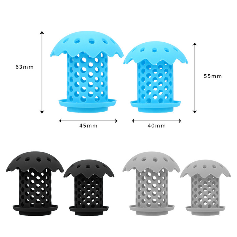 2 komada/Set Kupaonski pribor Odvod za umivaonik Hvatač za kosu Odvod Cjedilo Zatvarač za kosu Silikonski izdržljiv