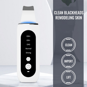 ABS Woman Sonic Skin Cleaning Scrubber Φορητό φορητό με μπαταρία Εργονομική διεπαφή USB LED Light αφαίρεσης μαύρων στιγμάτων