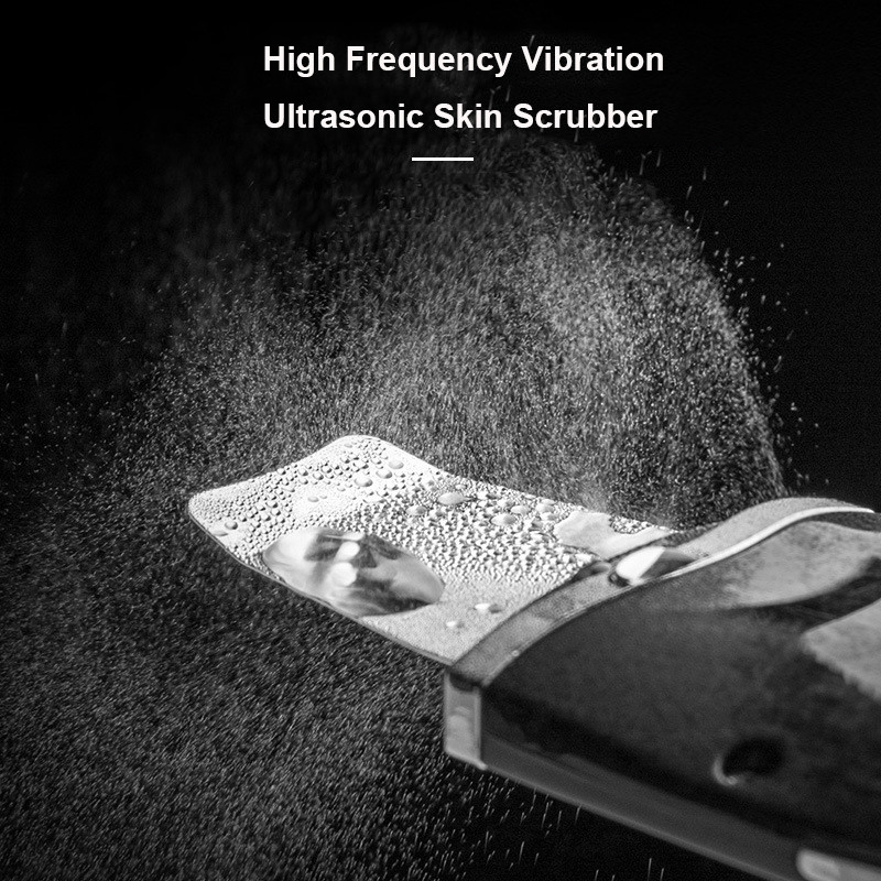 Акумулаторен ултразвуков скрубер за лице Дълбоко почистване на порите на лицето Ултразвукова почистваща шпатула Скрубер за лице Инструменти за грижа за кожата на лицето
