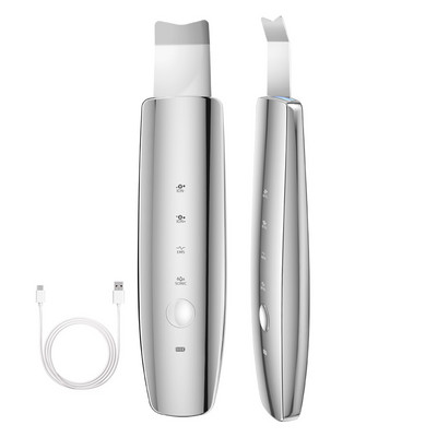 NAUJIENA 6-IN-1 Veido odos šveitiklis Raudona ir mėlyna LED fotonų terapija EMS Ultragarsinis porų giluminis šveitiklis Pilingas inkštirų šveitimas